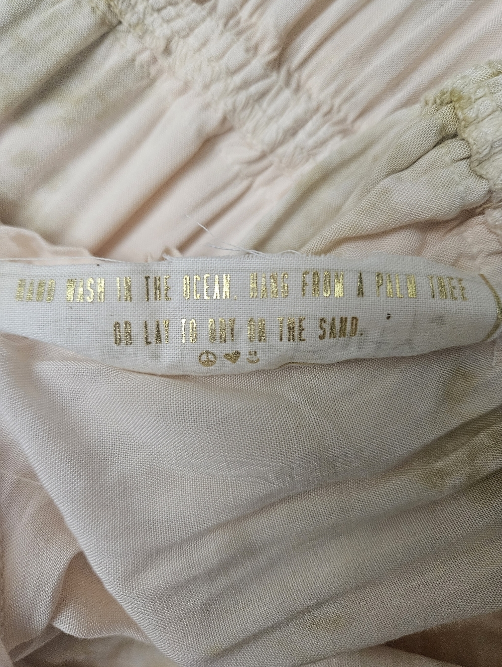 Jen's Pirate Booty Boho Tie-Dye Maxi Dress in Peach & Cream - Picture 12 of 12